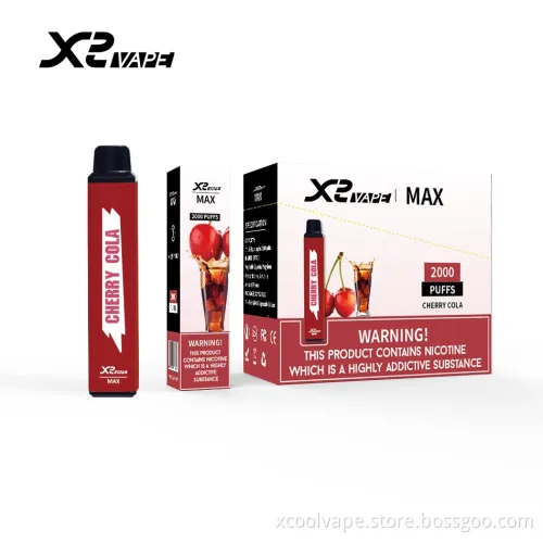 Wholesale 2000puffs Max Disposable Vape Box